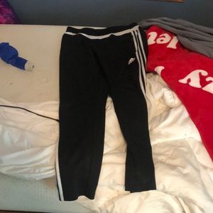 Black adidas joggers